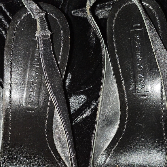 BCBGMaxAzria Black Peep-Toe Heels - Picture 4 of 5